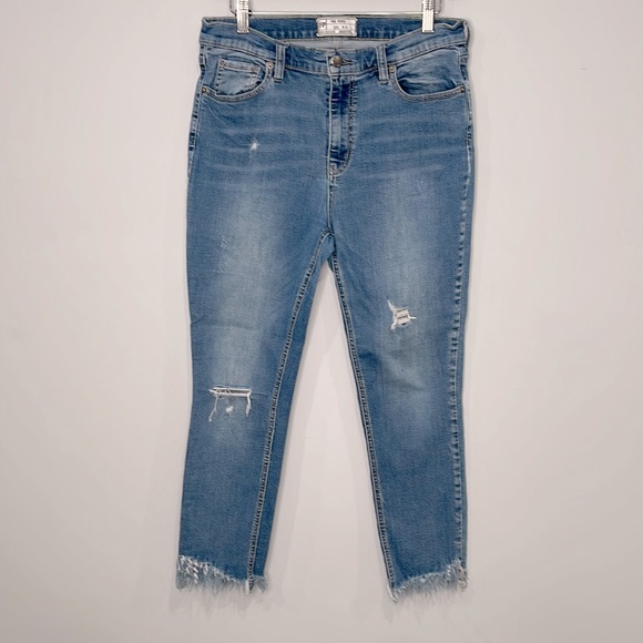 Free People Great Heights Frayed Jeans - Picture 2 of 8